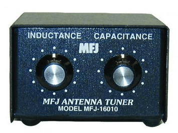 MFJ-16010 L-network tuner for end-fed single wire antennas. MFJ-16010 L-network tuner for end-fed single wire antennas.