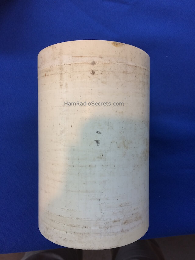 Markings for tiewrap holes on PVC tube