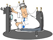 Ham radio cartoons. Ham experimenting with new mode. Ham radio cartoons. Ham experimenting with new mode.