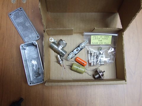 Ham radio projects - the parts used to build the front-end protection for a SDR receiver