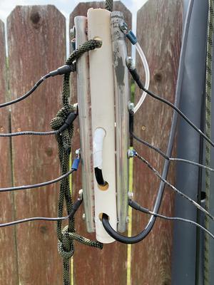 Feed point assembly closeup